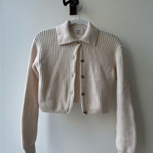 Wilfred Cream Button-Up Cardigan